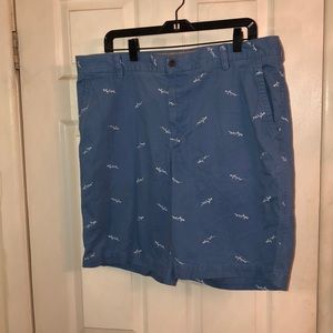 Izod shorts with sharks. little stain on back
